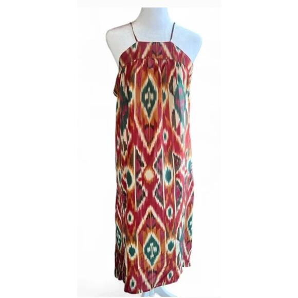 Sat Sun Dresses & Skirts - Anthropologie Saturday Sunday Recoleta Ikat Silk Dress XS